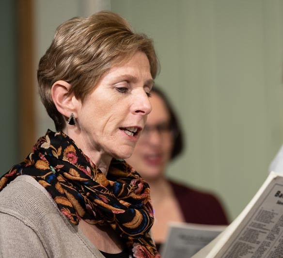 Finchley Chamber Choir members in rehearsal